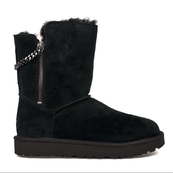 ugg classic sparkle zip boot